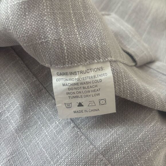 NEW Set of  2 Light Gray Silver Long 84” Curtain Panels Pair Semitransparent - Picture 4 of 8